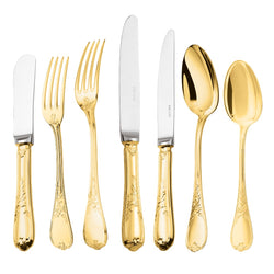 Cutlery Set of 84 Pieces - Du Barry Gold Plated by Ercuis