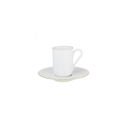 Amiramour Espresso Cup & Saucer - Monceau Gold by Raynaud 0360-37-306012, 0360-37-356012