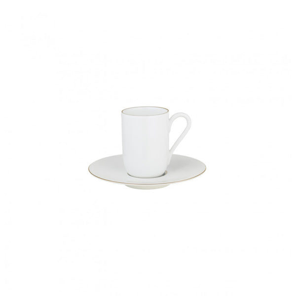 Amiramour Espresso Cup & Saucer - Monceau Gold by Raynaud 0360-37-306012, 0360-37-356012