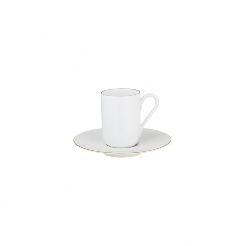 Amiramour Espresso Cup & Saucer - Monceau Gold by Raynaud 0360-37-306012, 0360-37-356012