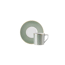 Amiramour Espresso/Mocha Cup with Saucer - Francis Carreau Green by Rosenthal 1