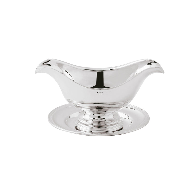Rencontre Sauce Boat 42cl With Tray Silver Plated by Ercuis