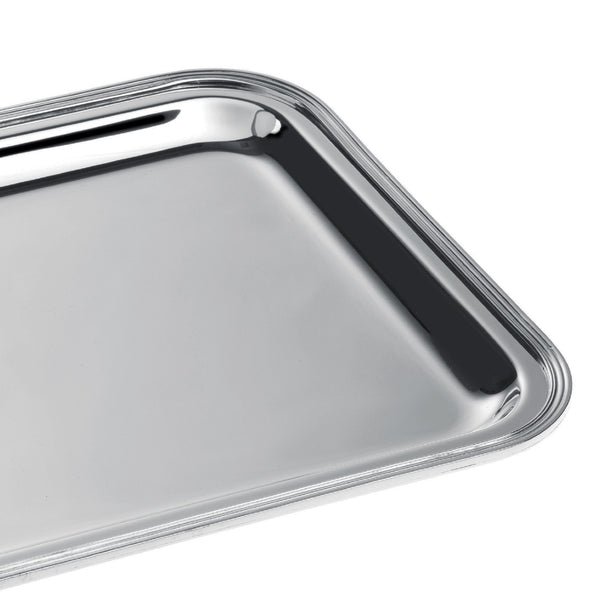 Rectangular "Rencontre" Service Tray, Large, Silver Plated by Ercuis