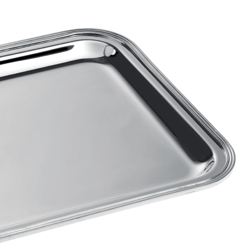 Rectangular "Rencontre" Service Tray, Large, Silver Plated by Ercuis
