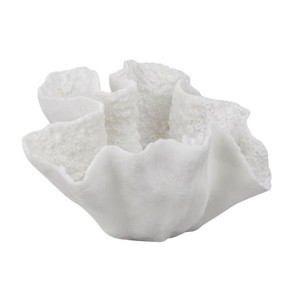 Faux Coral Deco Bowl in Off-white