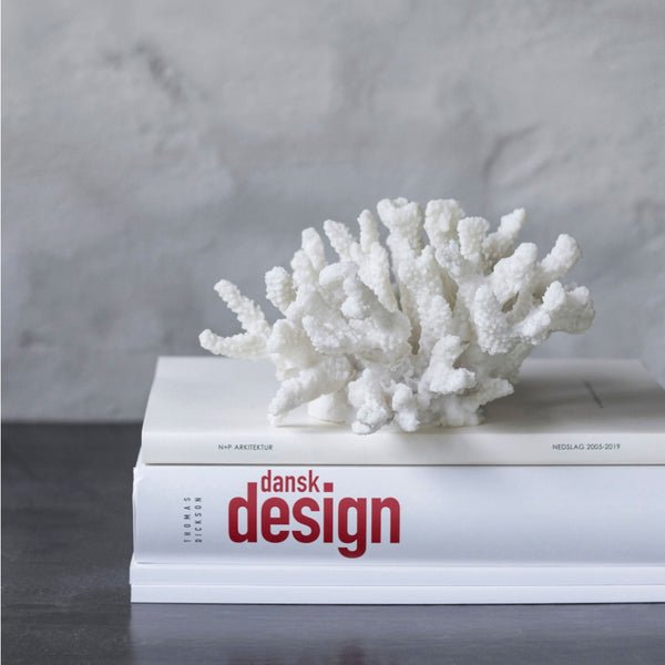 Faux Coral With Branches in White | Large