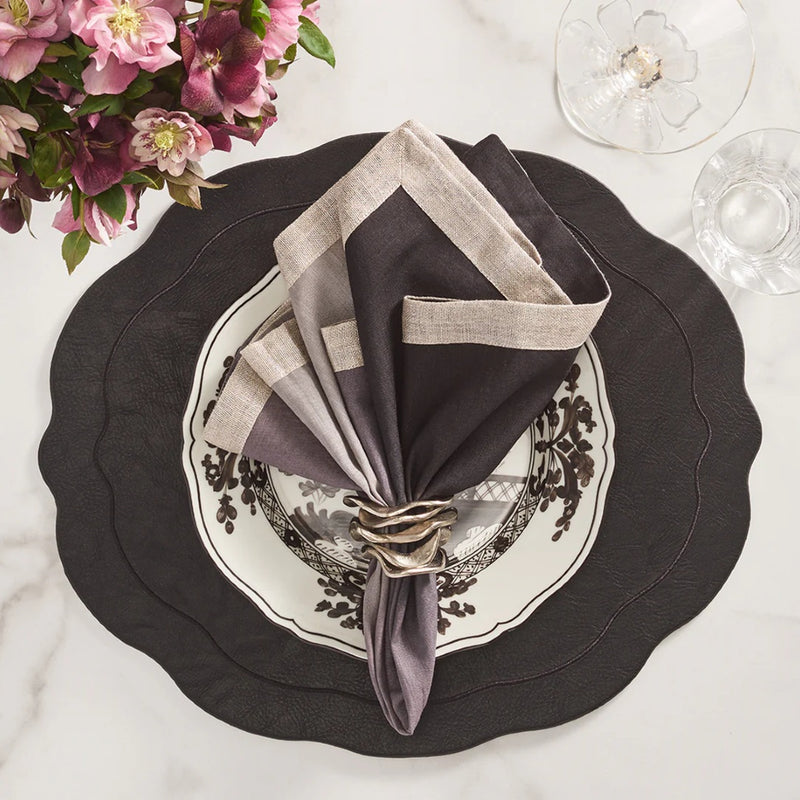 Flux Napkin Ring in Silver by Kim Seybert | Set of 4