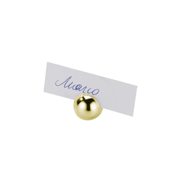 Gold Plated Place Card Holders by Greggio - Set of 6