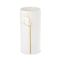 'Golden Forest' Vase Porcelain in White, 29 CM by Dibbern
