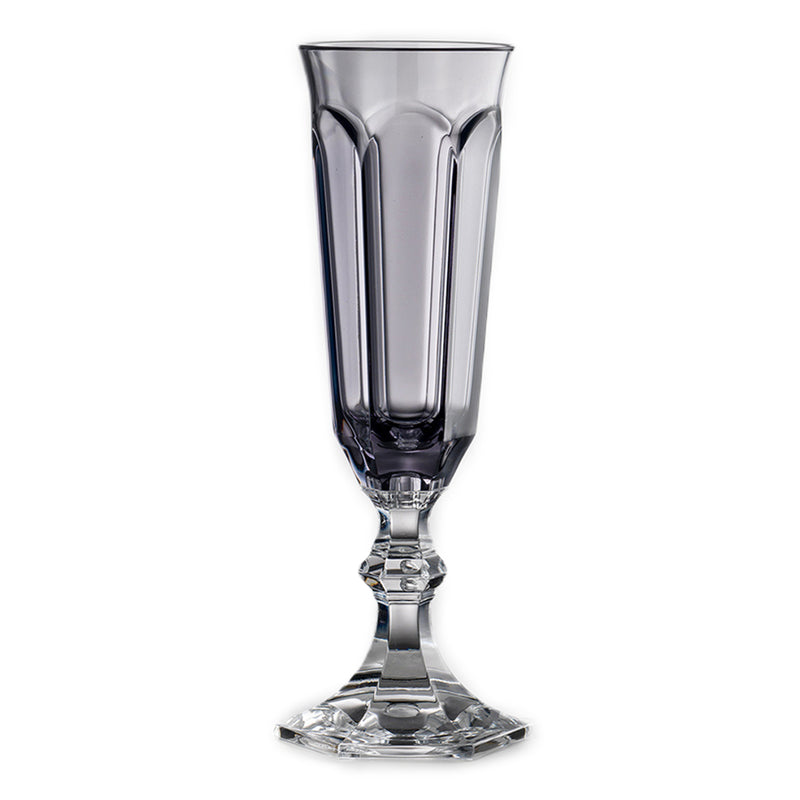 'DOLCE VITA' Champagne Glasses in Grey by Mario Luca Giusti - Set of 6