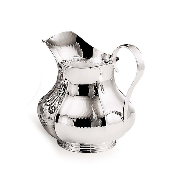 Silver Plated Hammered Pitcher by Greggio