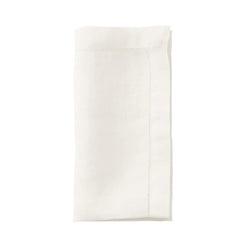 Amiramour Hemstitch Napkin in White by Kim Seybert 