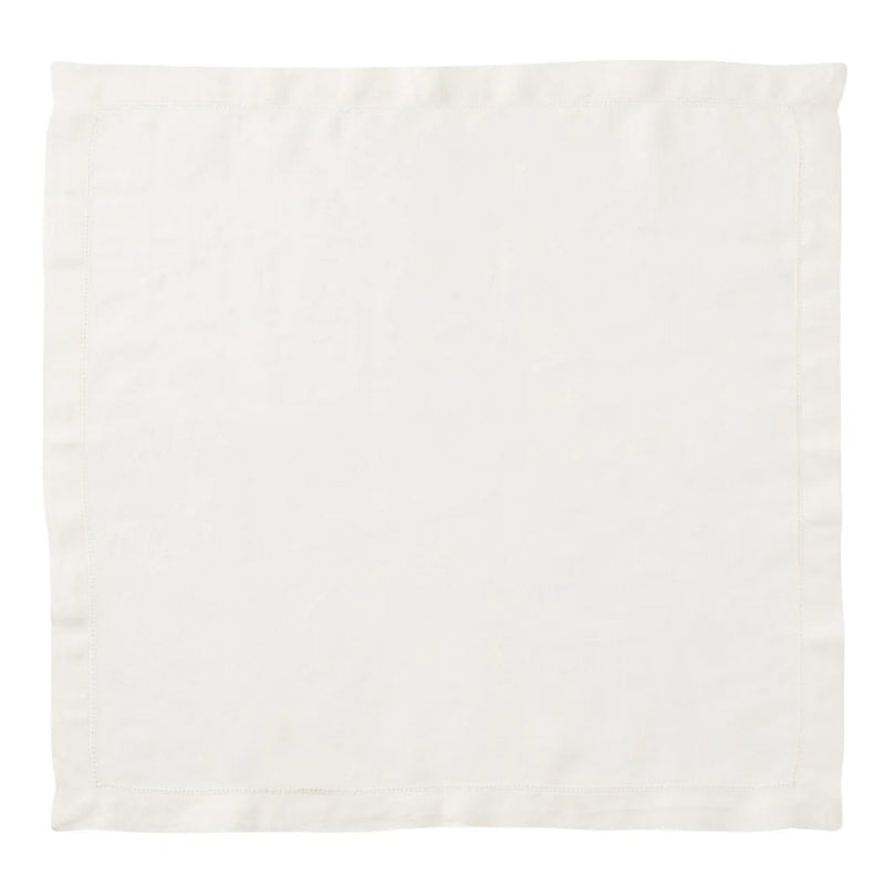 Amiramour Hemstitch Napkin in White by Kim Seybert 2