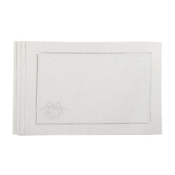 'Jingle Bells Silverline' placemats by Roseberry Home | Set of 6