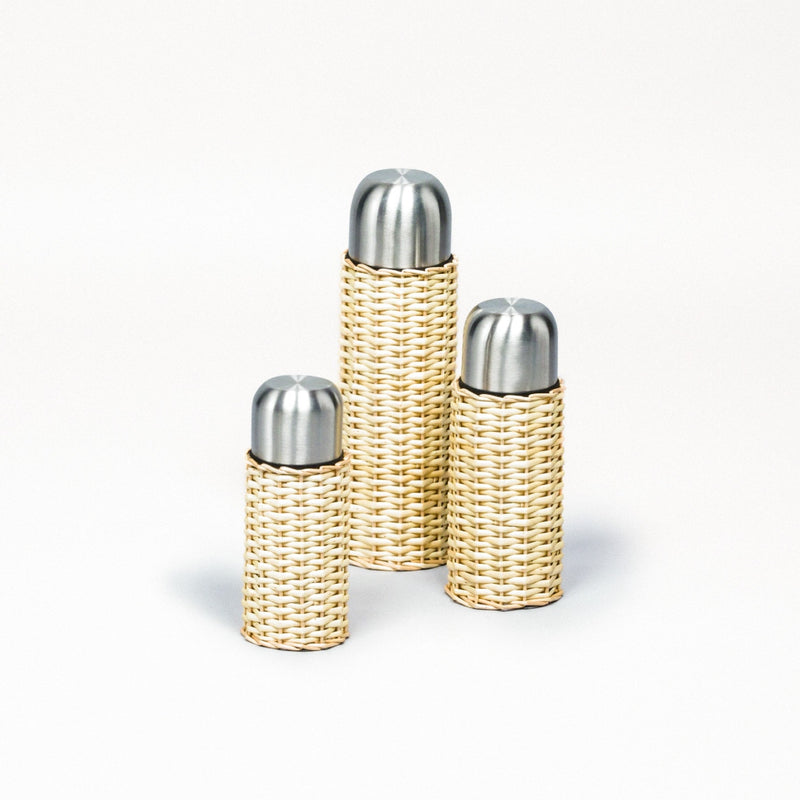 Amiramour LF 'Montaigne' Willow Covered Thermos by Giobaganara x Pigment France
