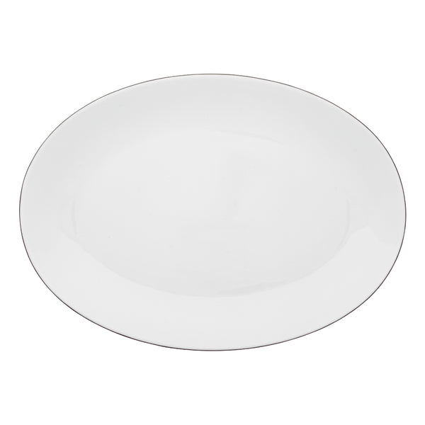 Amiramour Oval Platter Large - Monceau Platine by Raynaud