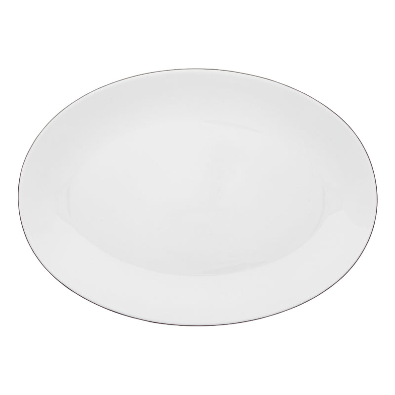 Amiramour Oval Platter Large - Monceau Platine by Raynaud