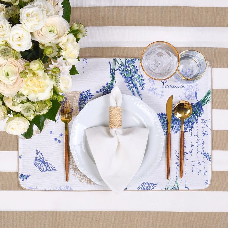 Amiramour Bianco Neve Linen Napkins by Roseberry Home 2