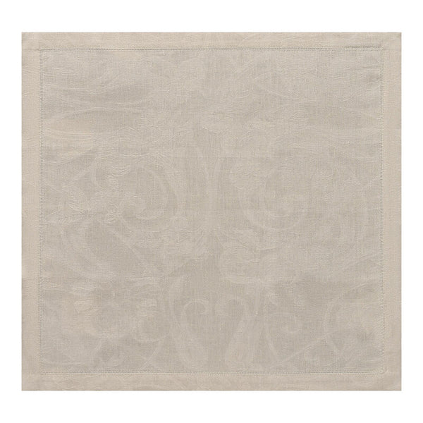 'Tivoli' Linen Napkin in Beige by Le Jacquard Français | Set of 4