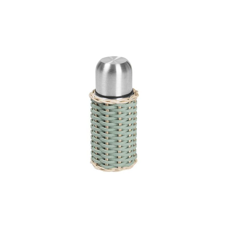 Amiramour 'Montaigne' Leather & Rattan Thermos by Giobaganara x Pigment France 1