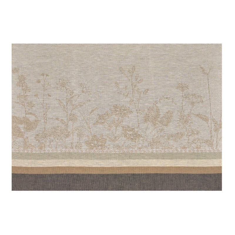 'Instant Bucolique' Linen Placemat in Beige by Le Jacquard Français (set of 4)