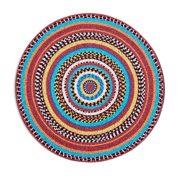 'Maasai' Hand Beaded Placemats by Von Gern Home - Set of 4