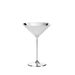 'Manhattan' Martini Glass Silver Plated By Greggio