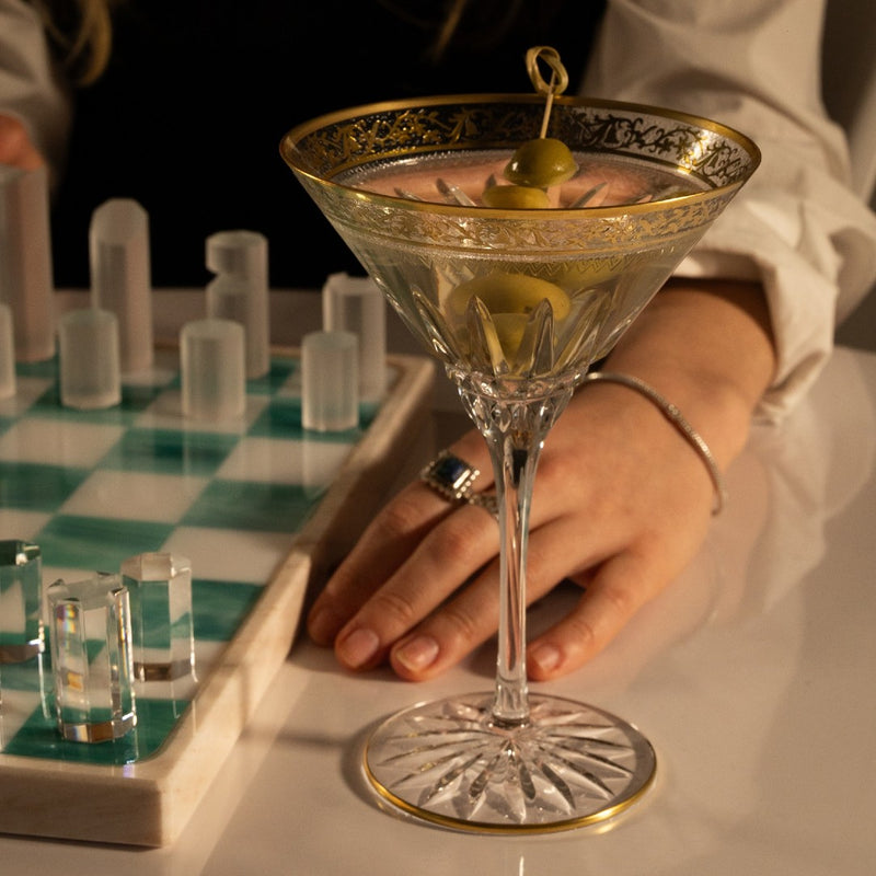 Amiramour Viktoria Martini Glass by Cristallerie de Montbronn  2