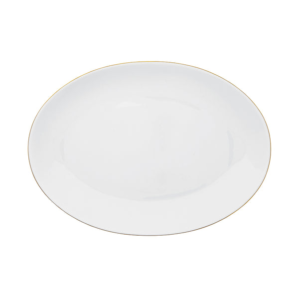 Amiramour Oval Platter Medium - Monceau Gold by Raynaud 0360-37-502036 