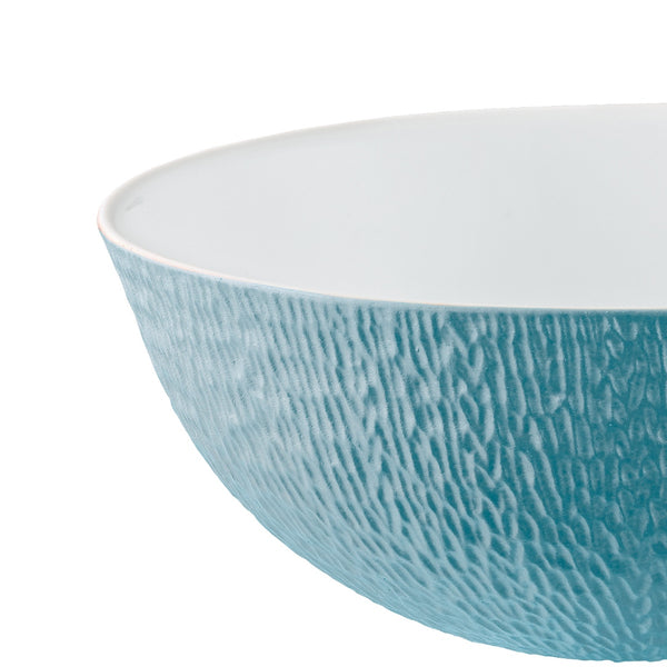 Calabash Shaped Salad Bowl - Minéral Irisé Sky Blue