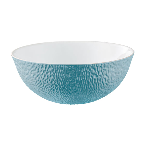 Calabash Shaped Salad Bowl - Minéral Irisé Sky Blue