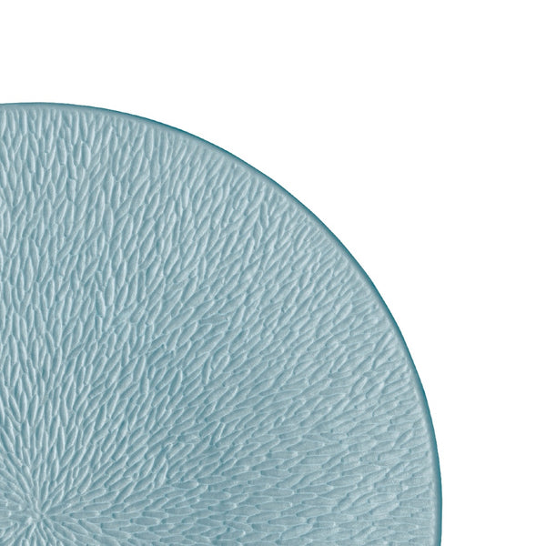 Presentation Plate Fully Engraved - Minéral Irisé Sky Blue