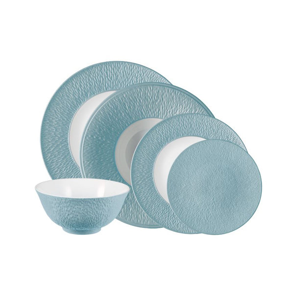 Dinnerware Set of 30 Pieces - Minéral Irisé Sky Blue
