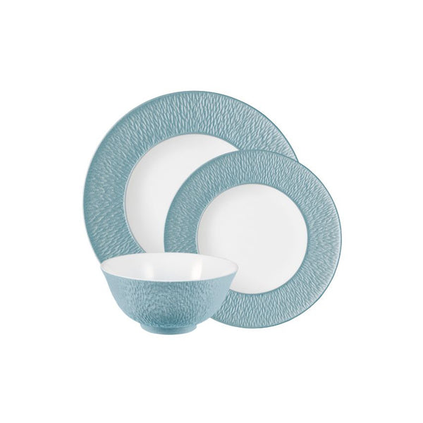 Dinnerware Set of 12 Pieces - Minéral Irisé Sky Blue