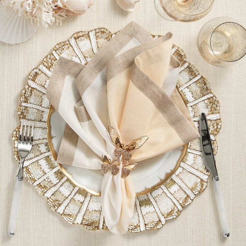 Nautilus Placemat in Champagne & Gold | Set of 4