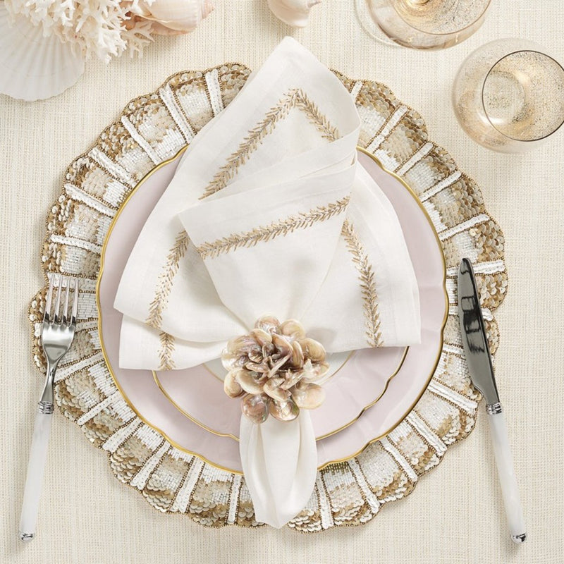 Nautilus Placemat in Champagne & Gold | Set of 4