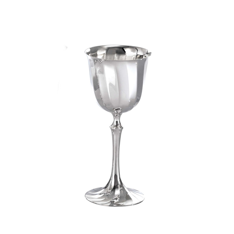 'Newport' Wine Glass Silver Plated By Greggio