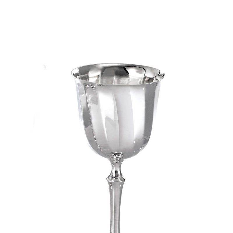 'Newport' Wine Glass Silver Plated By Greggio