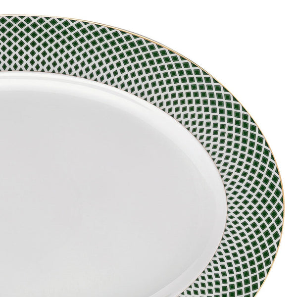 Amiramour Oval Platter 2 - Francis Carreau Green by Rosenthal | 40 cm 