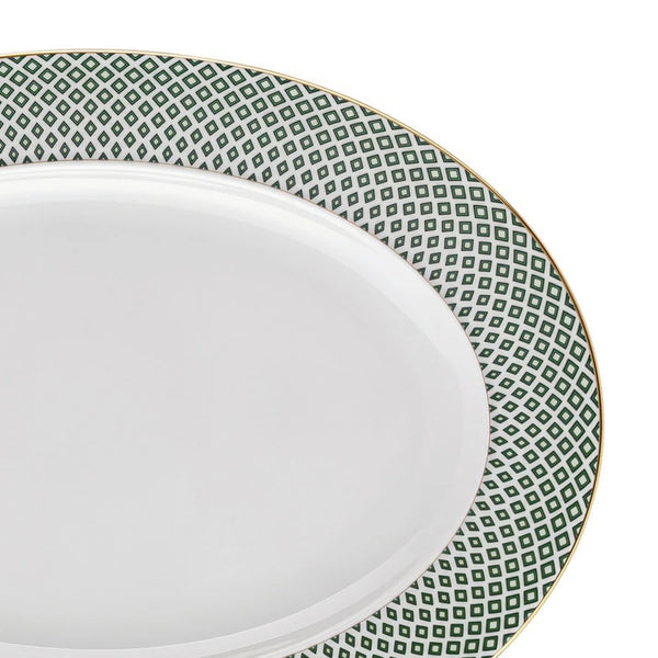 Amiramour Oval Platter  2 - Francis Carreau Green by Rosenthal | 34 cm