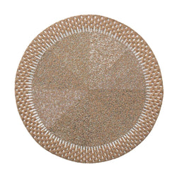 Palisade Placemat in Gold and Silver by Kim Seybert -  Set of 4