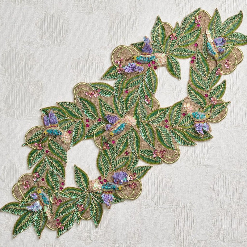 Paradiso Runner in Gold and Multi by Kim Seybert