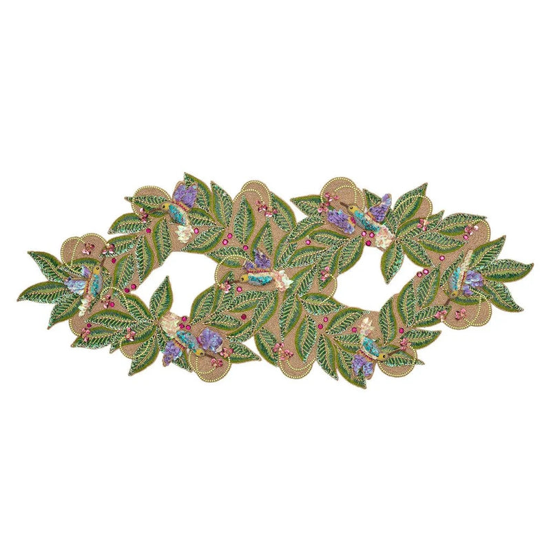 Paradiso Runner in Gold and Multi by Kim Seybert
