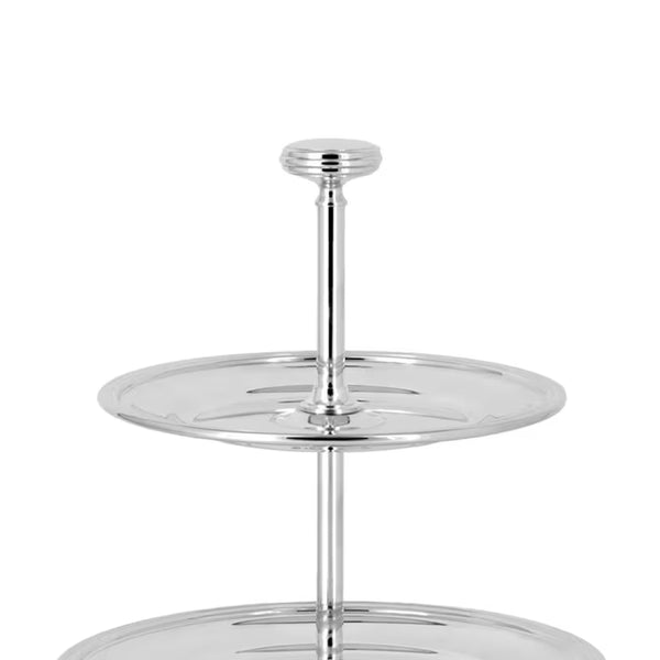 Pastry Stand Three Tiers, Silver Plated by Greggio