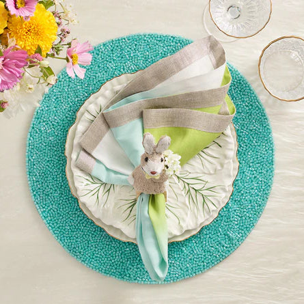 Perennial Placemat in Turquoise by Kim Seybert | Set of 4