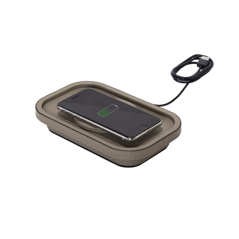 'Polo' Leather Wireless Fast Charger by Giobagnara