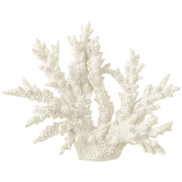 Polyresin Coral in White | Extra Large