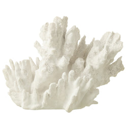 Polyresin Coral in White | Large