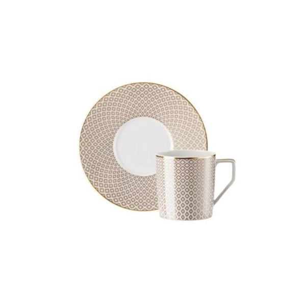 Coffee Cup With Saucer Beige by Rosenthal