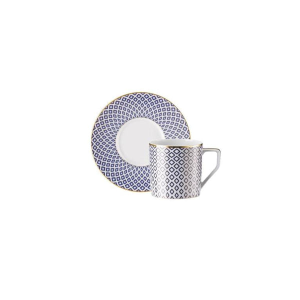 Espresso/Mocha Cup With Saucer Blue by Rosenthal